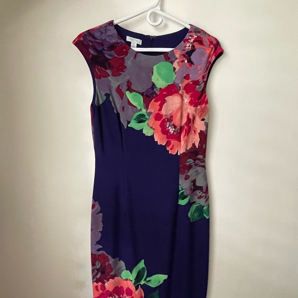 Business casual floral dress, size 8, London Times